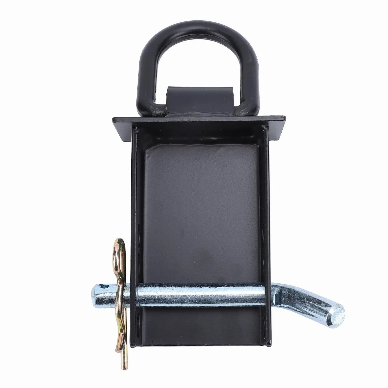 Amarre de Anillo en D de Bolsillo de Estaca de 12000 Libras, Accesorios de Bolsillo de Estaca de Remolque Extraíbles Resistentes con 4 Orificios para Camiones y Remolques