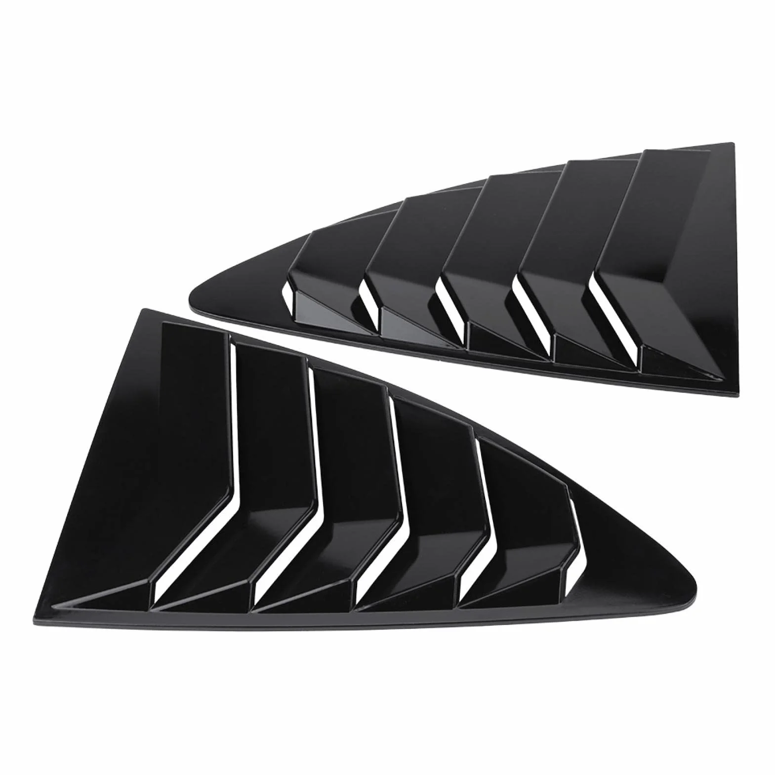 1 par de molduras de Cubierta de ventilación de persiana de Ventana Lateral para para 86 / -S para 13-18 Negro Q2p183