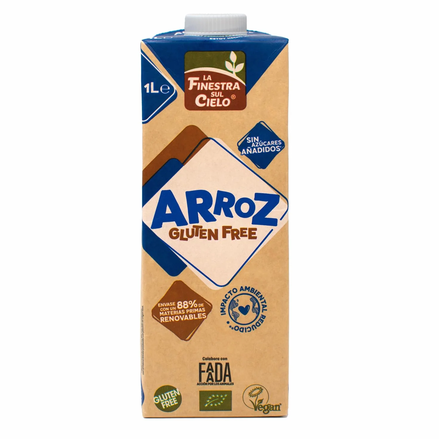 Bebida de arroz BIO gluten free La Finestra sul cielo 1l