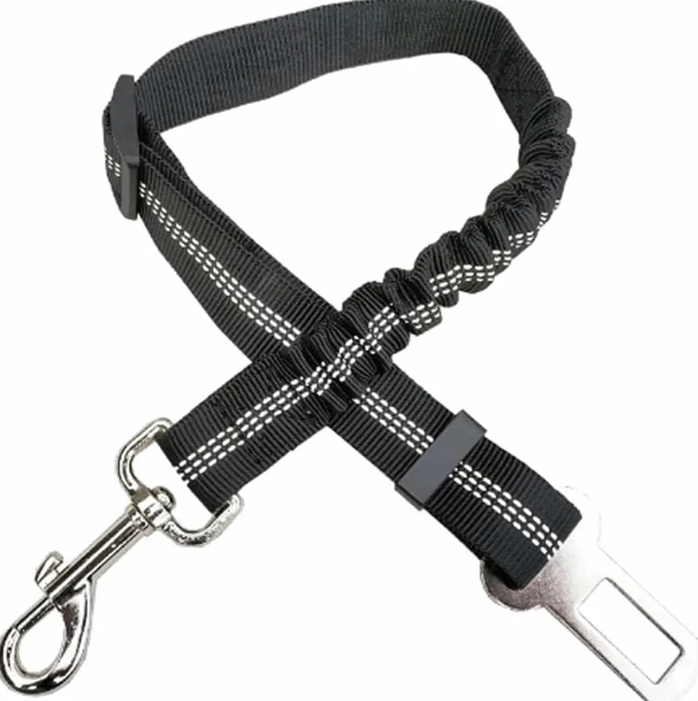 Cinturones de seguridad elásticos ajustables para perros para autos