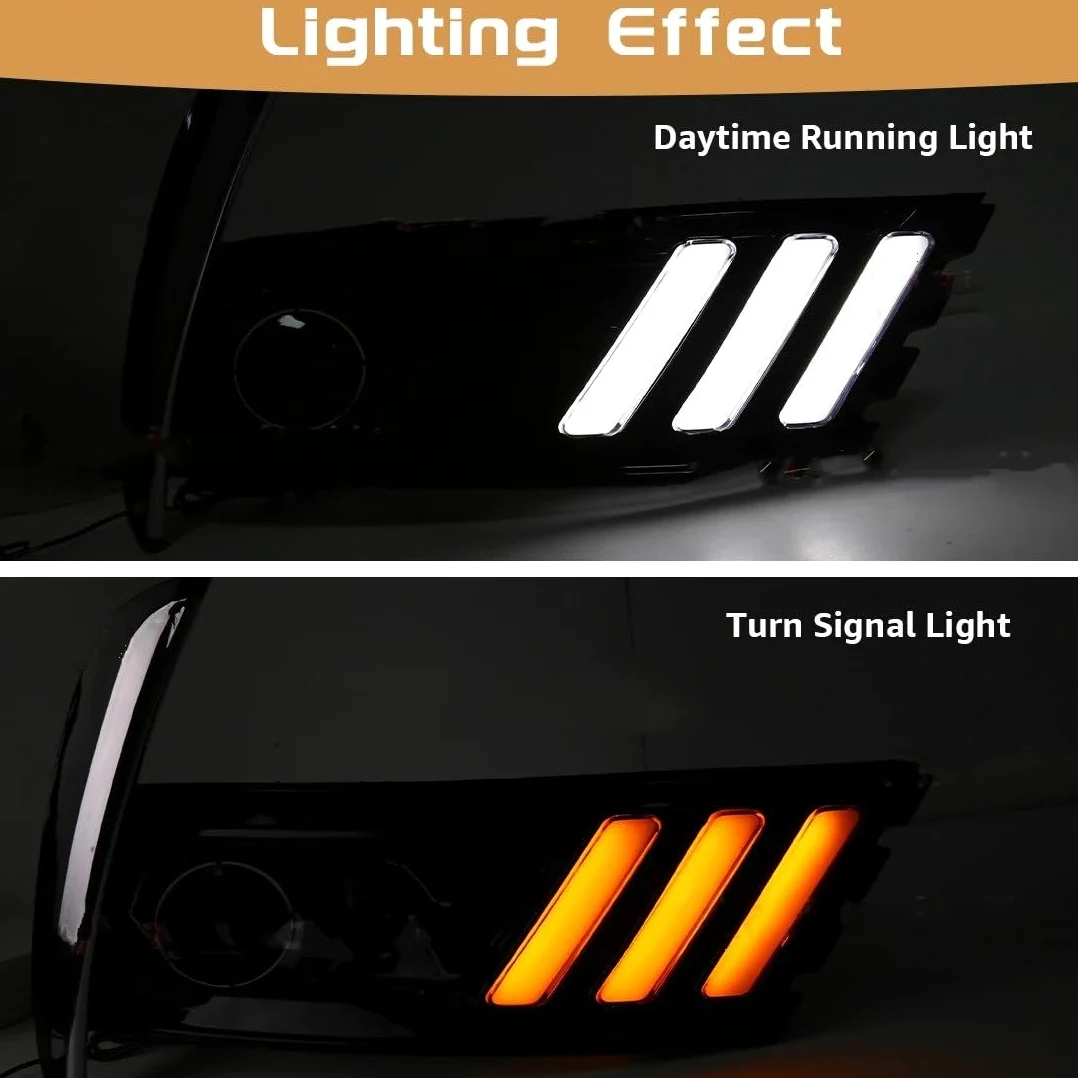 Luces Antiniebla Luz Niebla Para Toyota Para Corolla 2017-2018: Luces Diurnas LED (DRL) Antiniebla Intermitentes Posición Delanteras (12V)