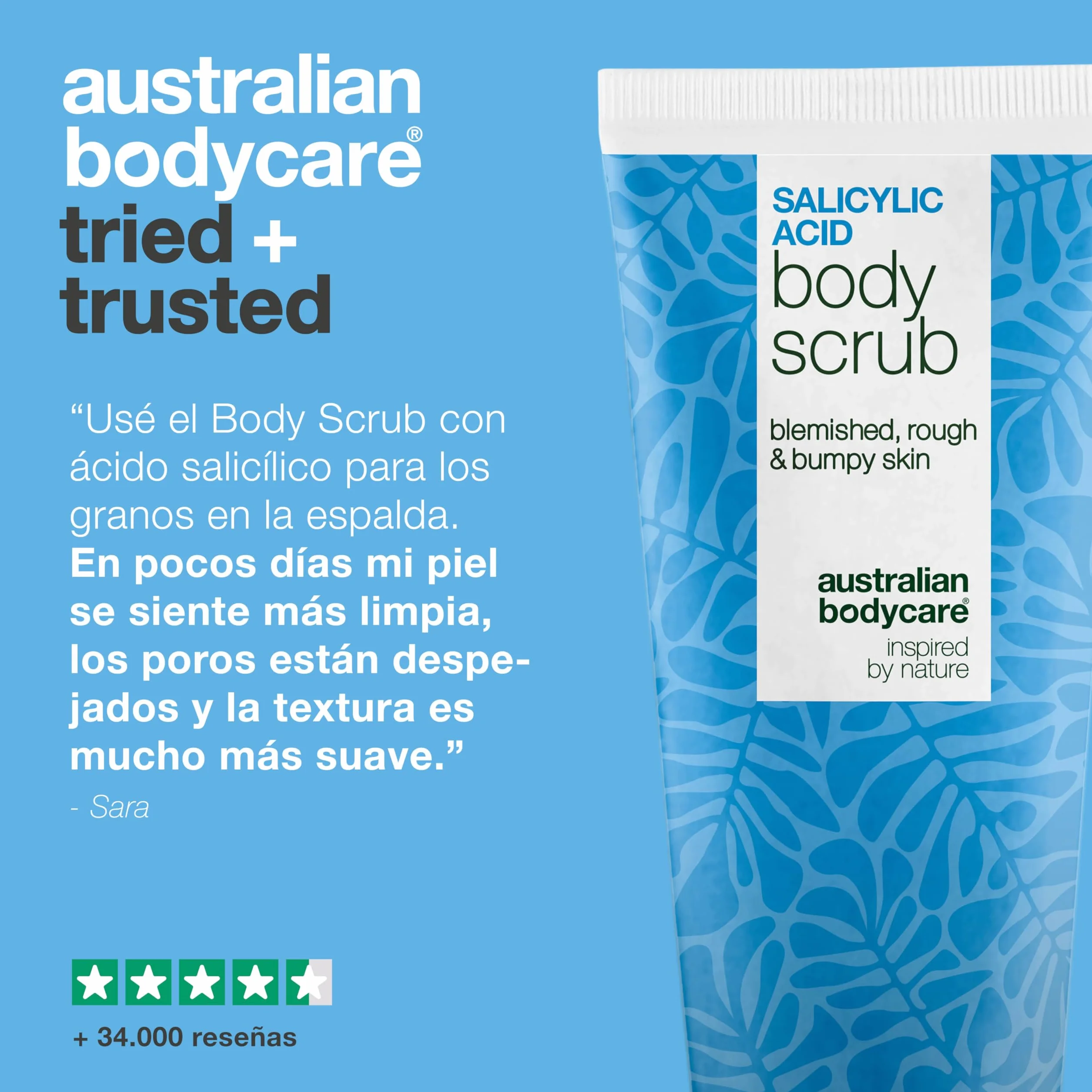 Exfoliante corporal ácido salicílico glicólico BHA AHA para granos espinillas puntos negros