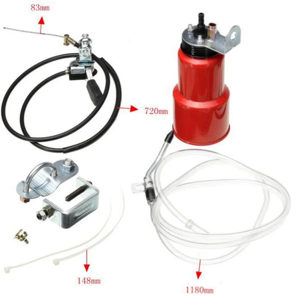 Aplicador de grasa lubricante para cadena de motocicleta, aceite lubricante líquido, Compatible con motocicletas, vehículos todo terreno y sistemas de control manual automático