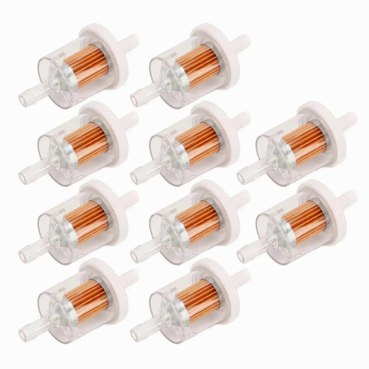 10 Piezas para Filtro de Combustible de Motor para Filtro de Combustible en línea para Piezas de cortadora de césped 49019 7001 para Fx481V Fx541V Fx600V Fx651V Fx691V Fx730V Fx751V Fx801V