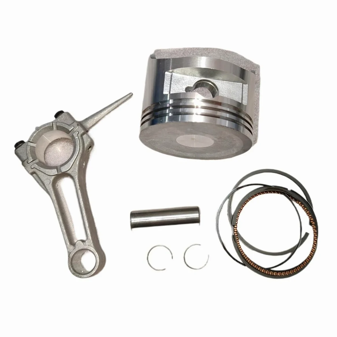 Kit de pistón generador con Anillos, Pasador y Seguridad, biela Apta for 177F GX270 270cc, Piezas Bomba Agua cultivador 4 Tiempos, Motor refrigerado