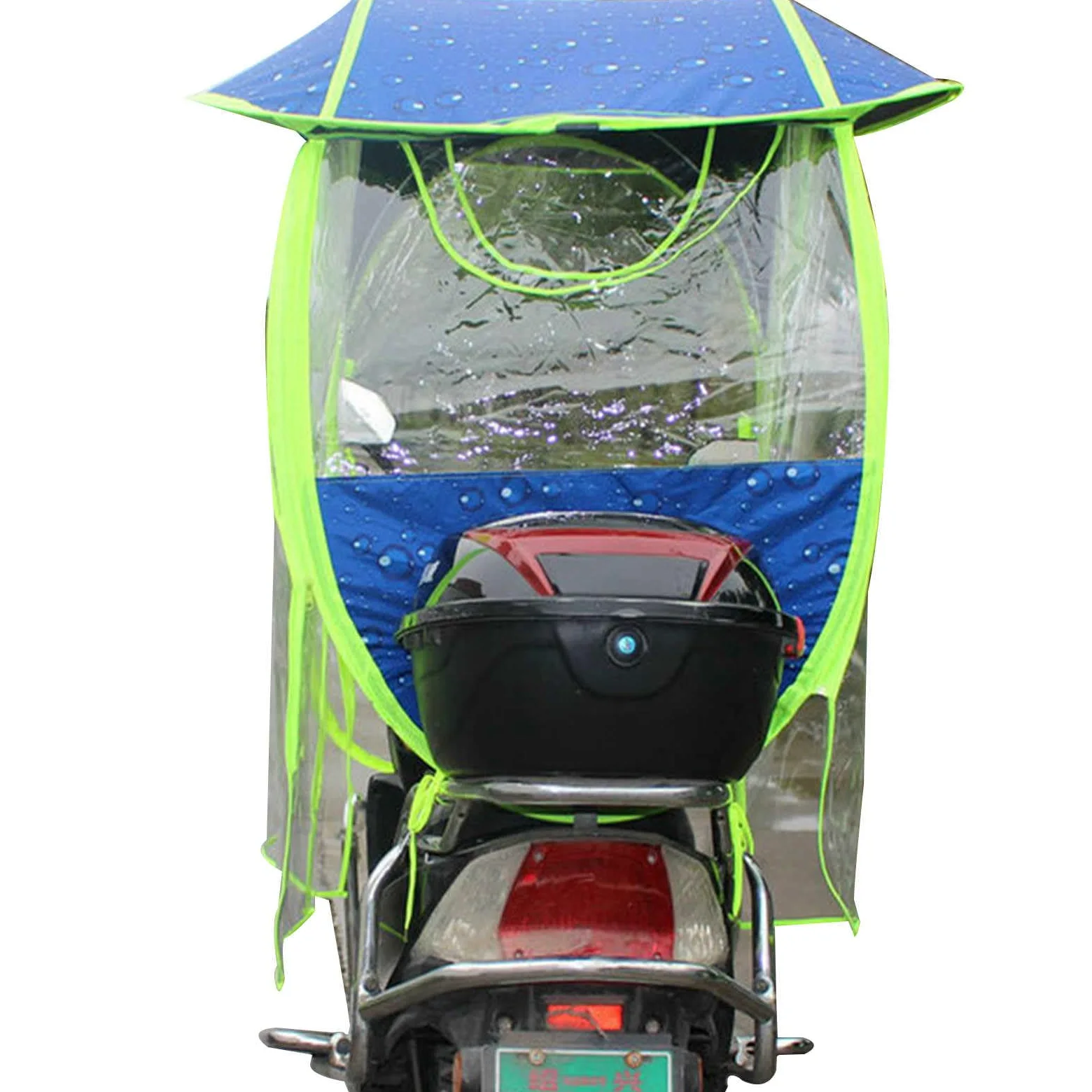 Parasol para scooter de movilidad – Carcasa totalmente impermeable para scooters y motocicletas – Escudo protector universal plegable