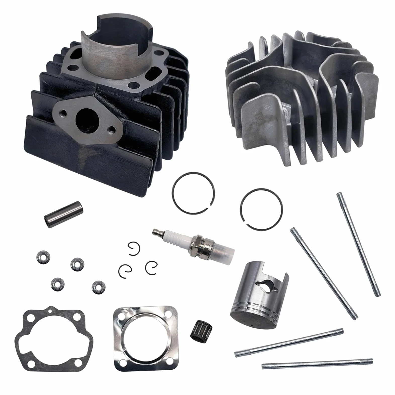 Pieza DE Recambio Kit de Junta de pistón de Cilindro Compatible con LT A50 LT50 JR50 LT Quadrunner 11111-04001 11210-04012-0F0 11141-04000