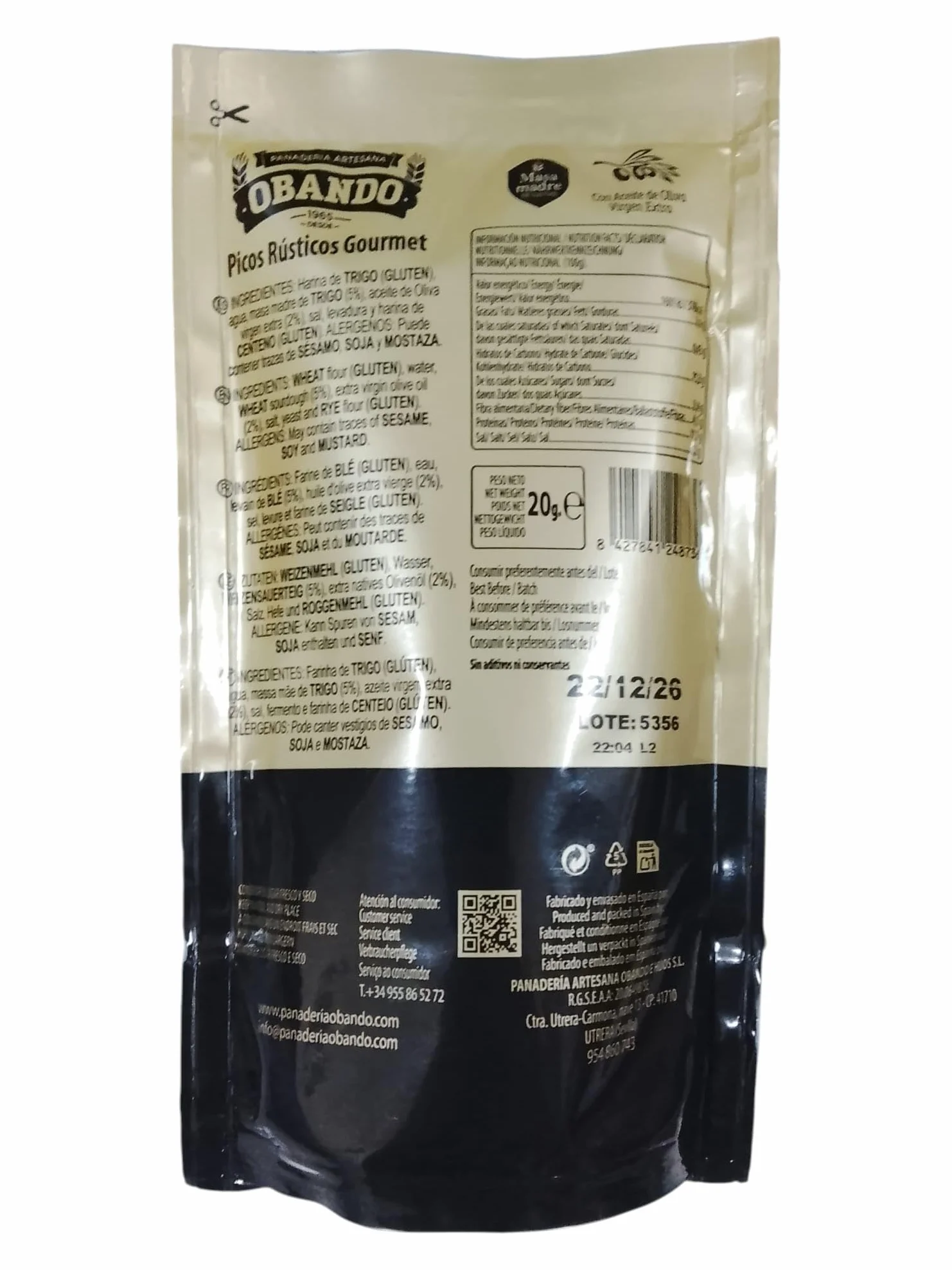 Picos de Pan Artesanos Obando Gourmet Corazón Extremeño (10b)