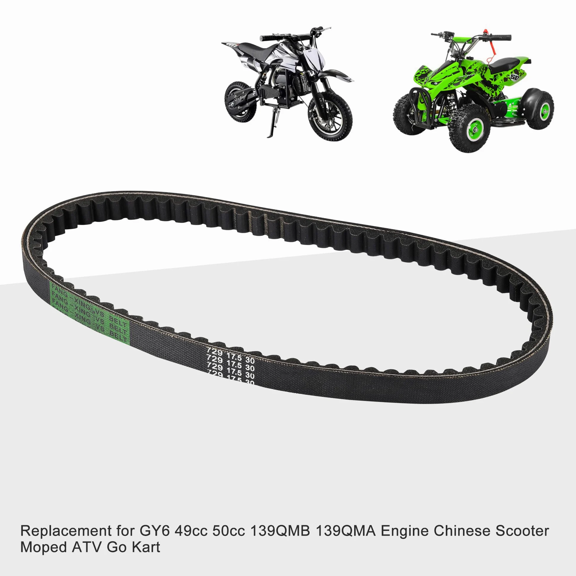 GOOFIT Cinturón Reemplazo para 729 17.5 30 GY6 139QMB 50cc Scooter Chino Motocicleta ATV Go Kart