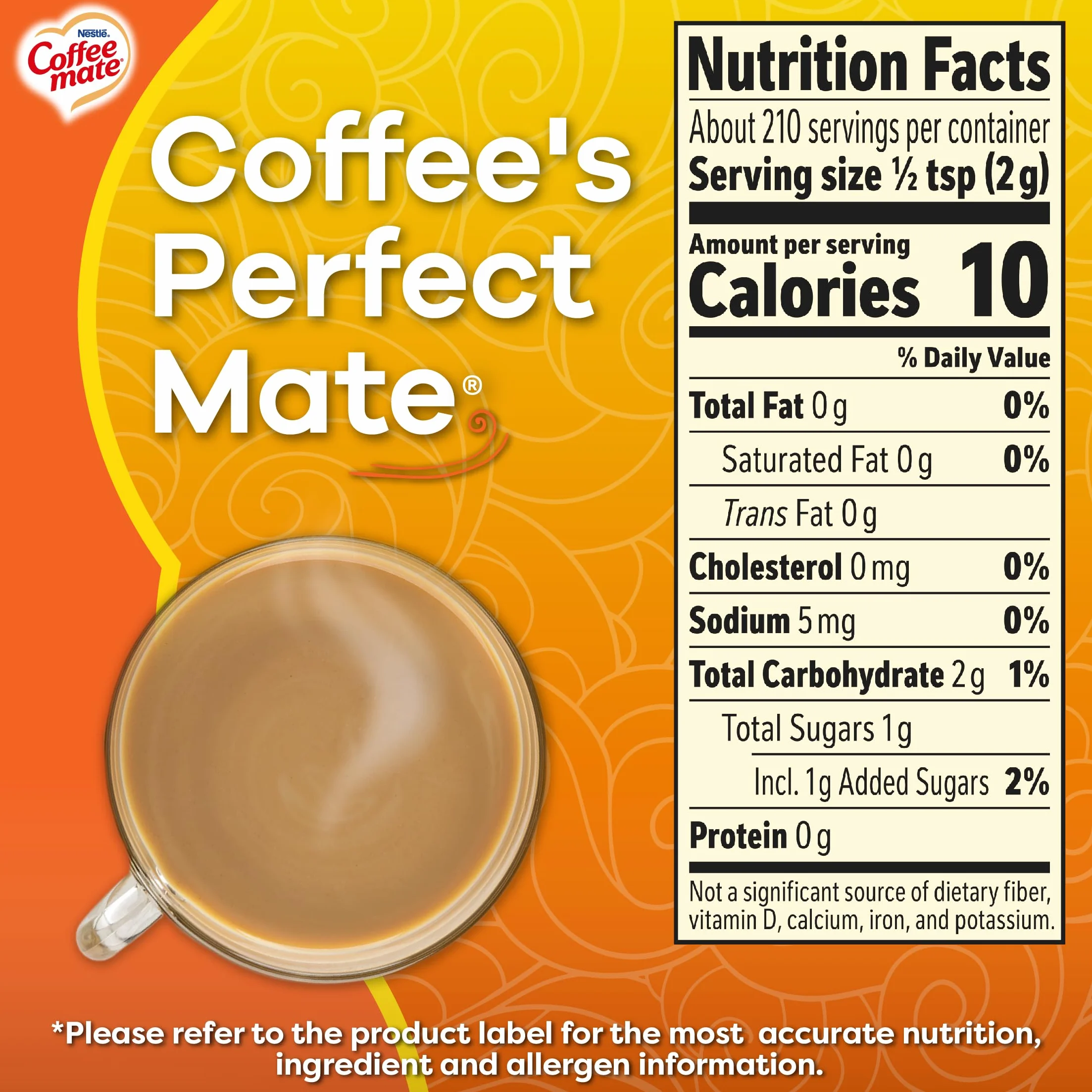 Coffee Mate Hazelnut Powder