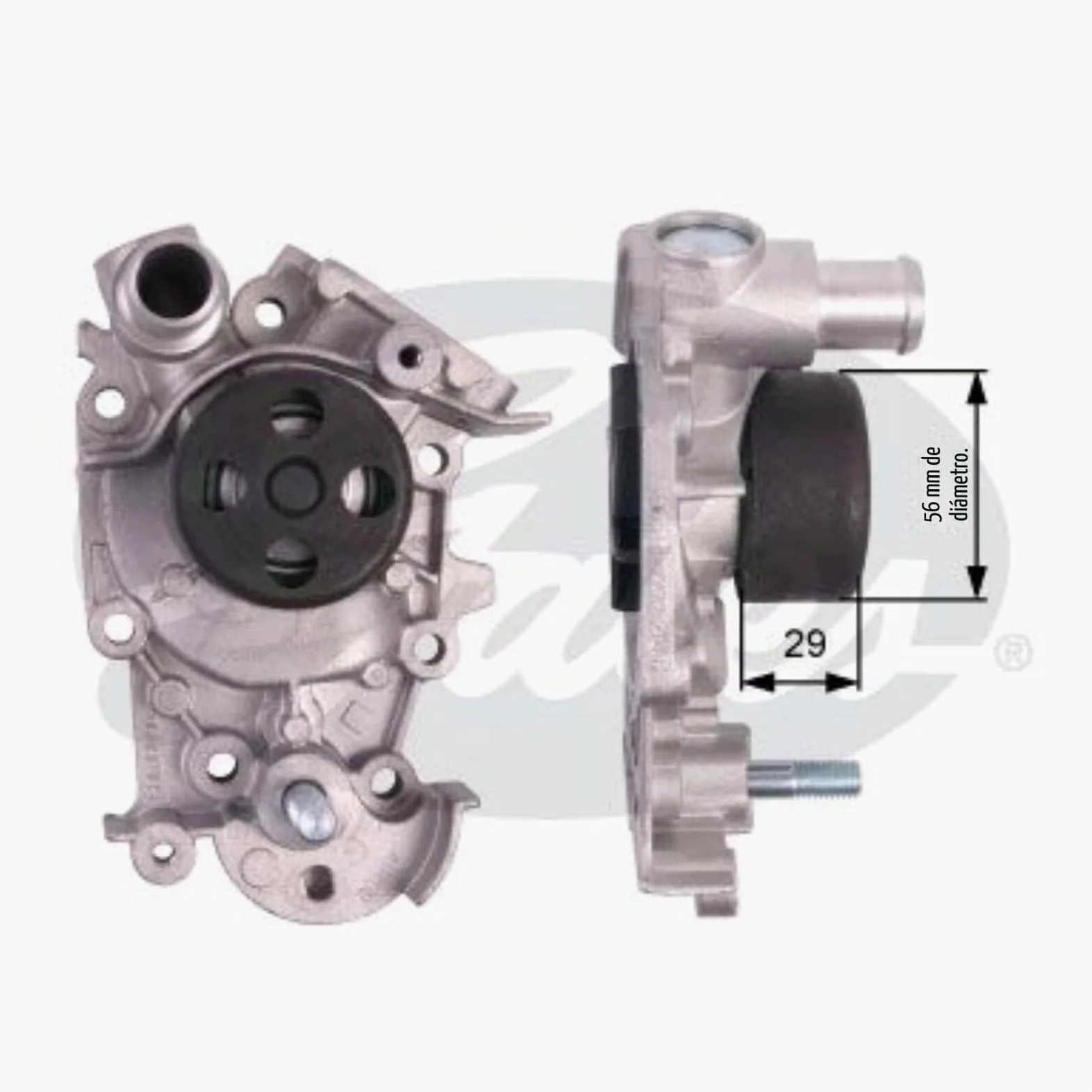 GATES KP25454XS Bomba de agua + kit de correa de distribución Número de dientes: 87 17 mm con bomba de agua Compatible con RENAULT Clio 2 Hatchback BB, CB Twingo 1 C06 Clio 1 B/C57, 5/357