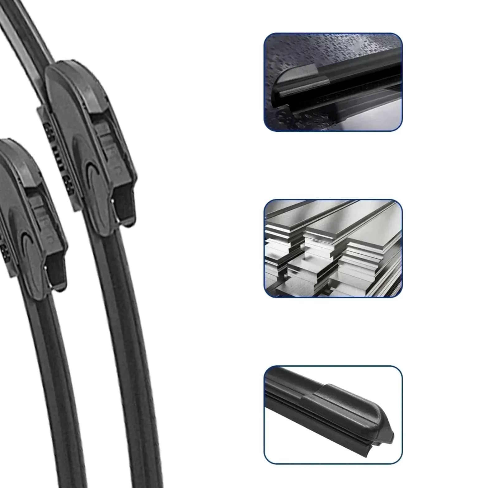 Juego Escobillas Limpiaparabrisas Compatible Con Nissan Para Pathfinder R51 2005-2012 Piezas Recambio Ventana Trasera Delantera Limpiaparabrisas coche