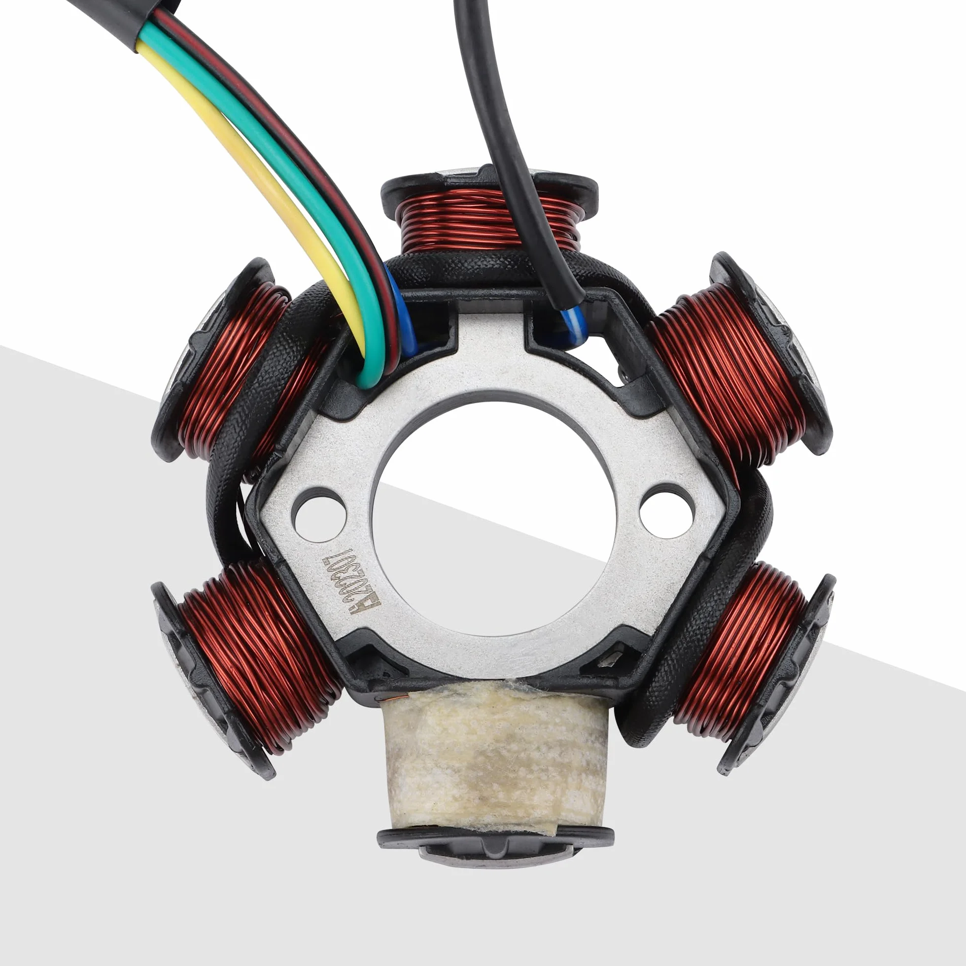 GOOFIT Generador de Encendido de Magnetoestador de 6 Bobinas Reemplazo para GY6 50cc 70cc 90cc 110cc 125cc Motocicleta ATV Bicicleta de Suciedad Bobina de Onda Completa