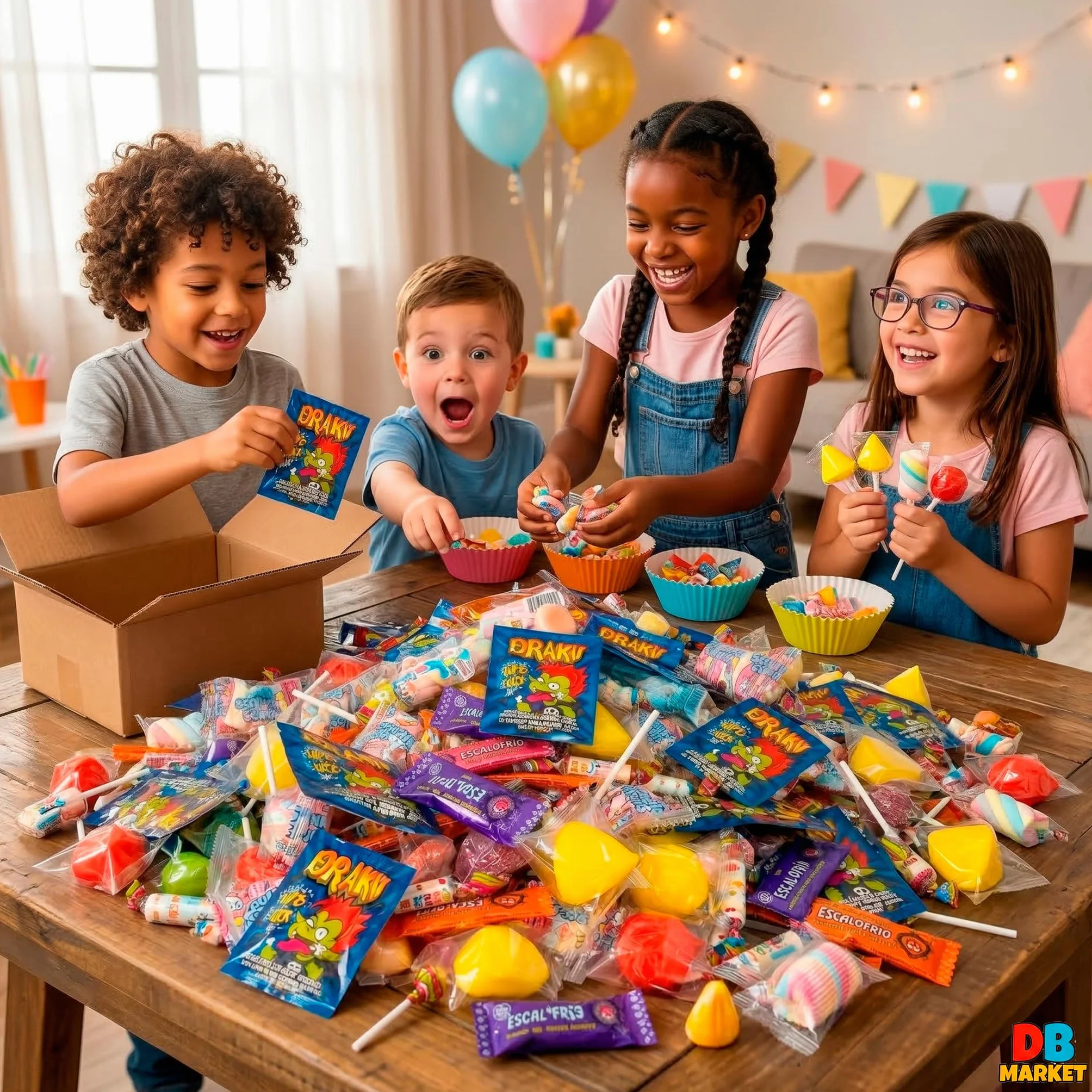 Mega Pack 100 Chuches Golosinas Caramelos para Relleno de Piñata Surtido Sin Gluten Sin Lactosa