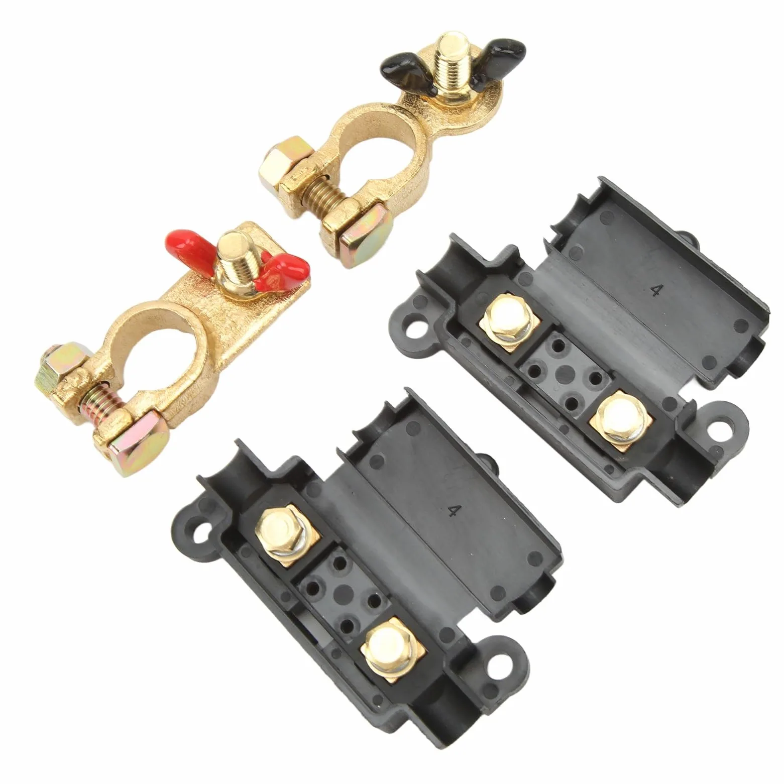 Kit de Aislador de Batería Dual de 140 Amperios, 12 V, Kit de relé Sensible Al Voltaje ABS con Protección de Alto y bajo Voltaje, Cableado de Cobre para Automóviles, Vehículos Recreativos,