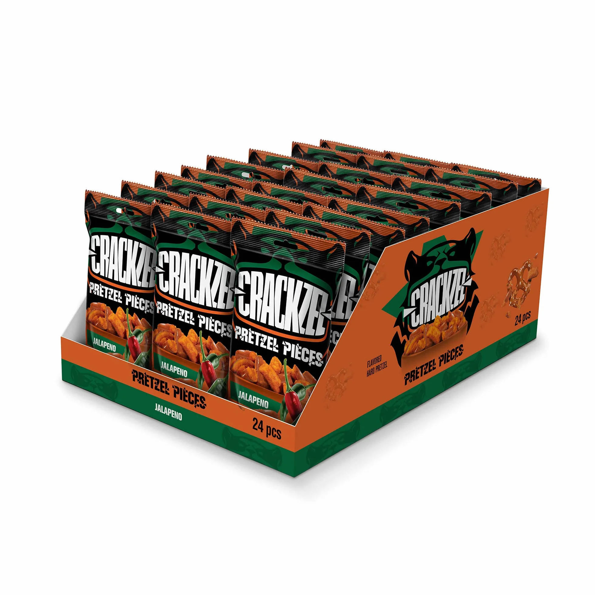 Crackzel Jalapeno Pretzel Pieces 24 x 85 gr