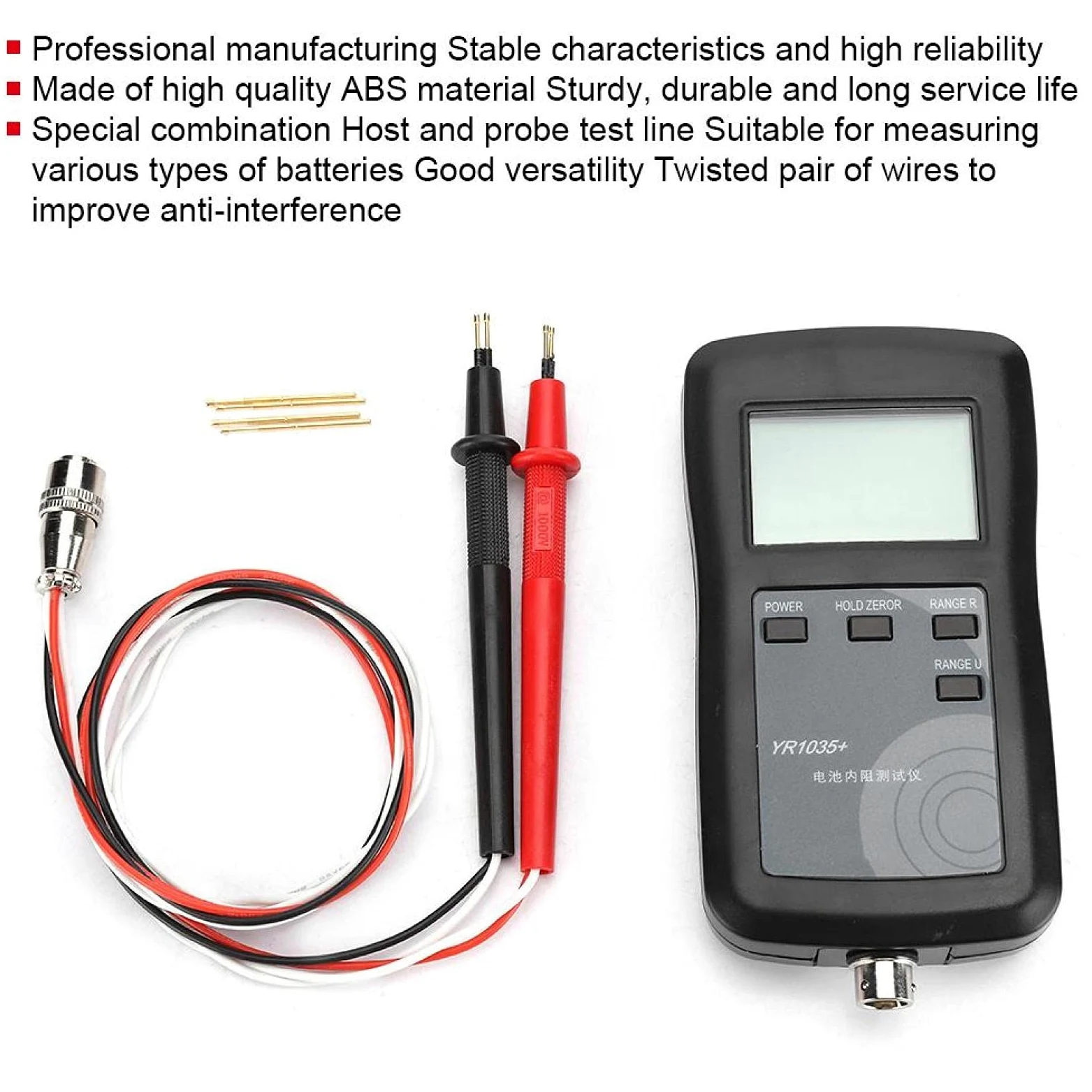 Comprobador De Comprobación De Batería Universal, Sistema De Cuatro Cables, Batería De Litio Alta, Medidor De Resistencia Interna, Detector, Detector, Alcalina, Batería De Celda Seca.