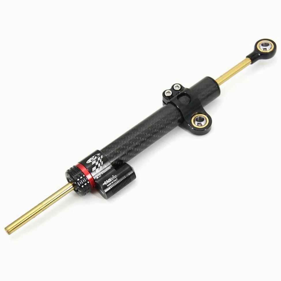 Matrix Amortiguador Estabilizador de de dirección Universal para Motos de Carretera, pitbike, Enduro, Trial (252mm.)