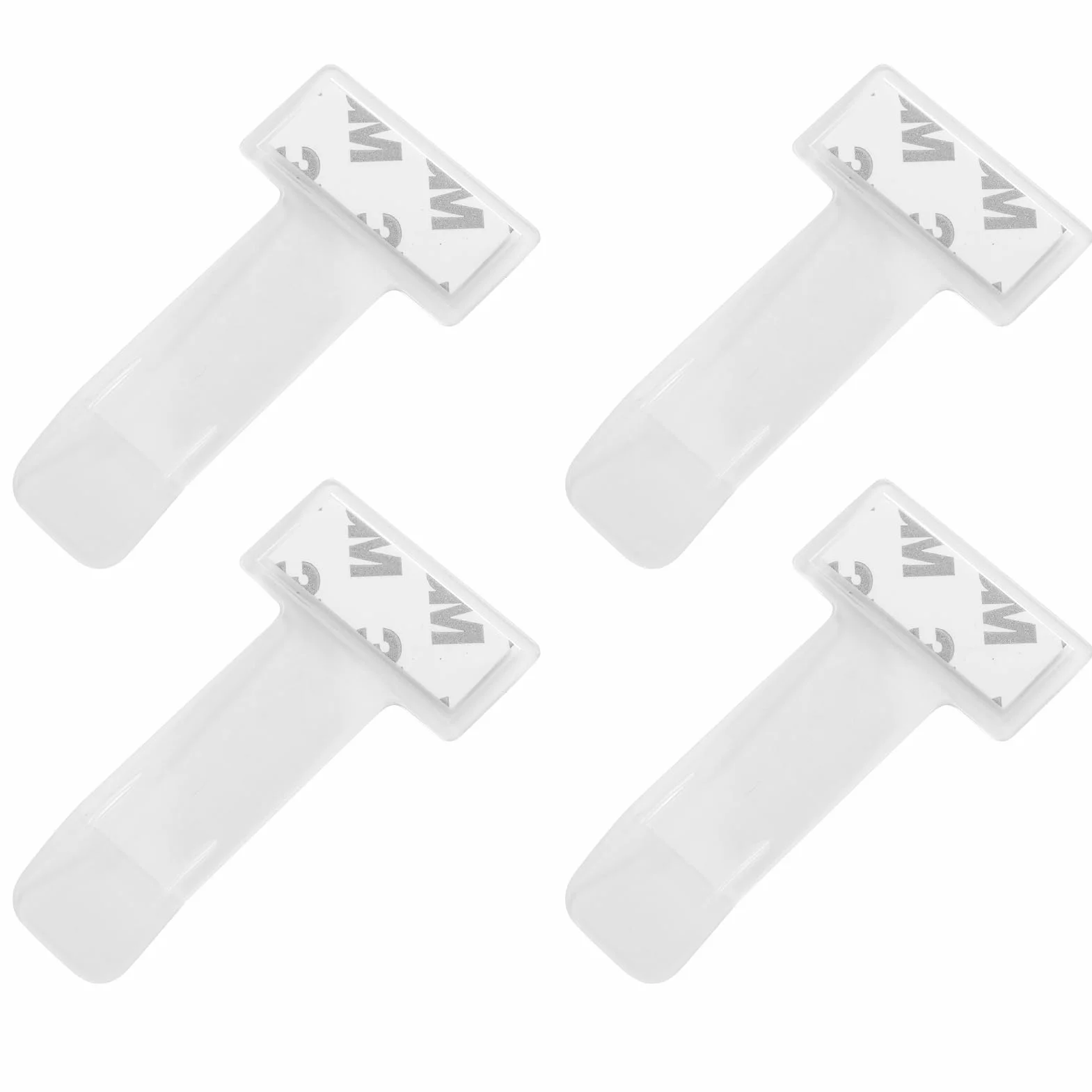 4 soportes para billetes de aparcamiento, parabrisas, soporte para billetes de coche, autoadhesivo, soporte para ticket de estacionamiento, soporte transparente para tarjetas de
