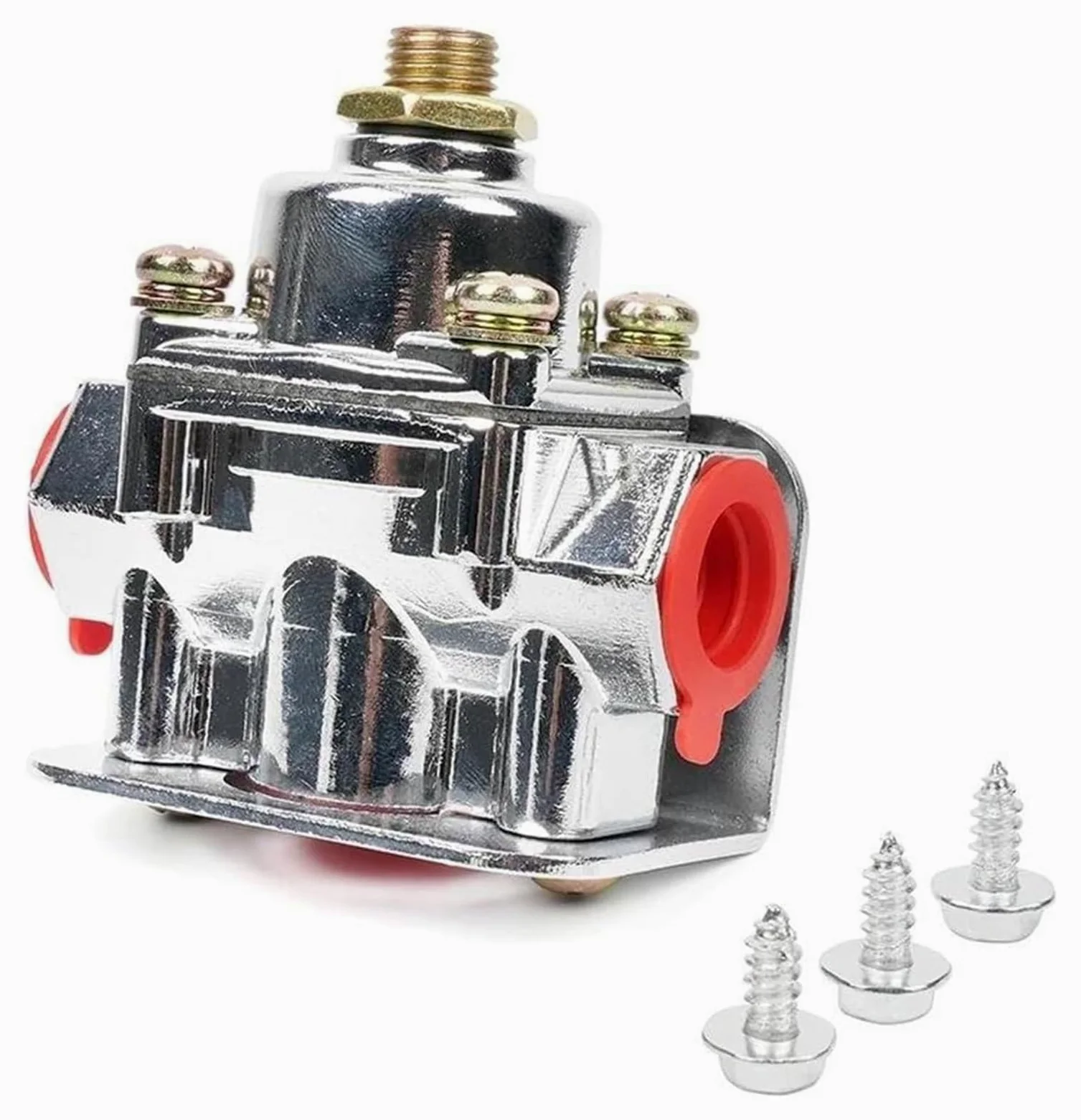 para Holley para Edelbrock 12-804 12-803 4 1/2 a 9 PSI Aleación de Zinc Combustible Presión Regulador Carburador Piezas Puerto NPT 1-4 3/8 pulg Kit Reparación Carburador(12-803) | 12-803