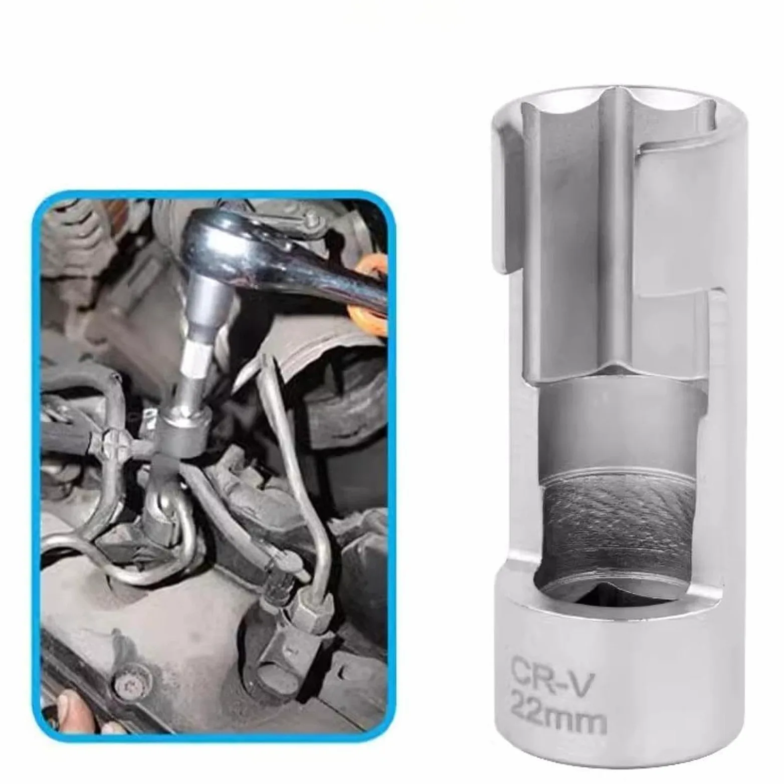 14 Llaves de Vaso Universales para Sensores de Oxígeno de Coche de 8 Mm a 22 Mm.