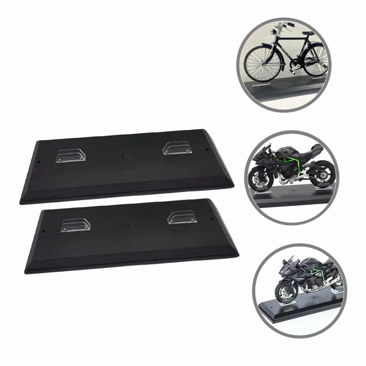 Soportes Para Maqueta De Motocicleta 1:12 Para Coleccionistas, Base De Exhibición Durable, Organizador De Almacenamiento Para Modelos De Motos En Hogar, Set De 2 Piezas