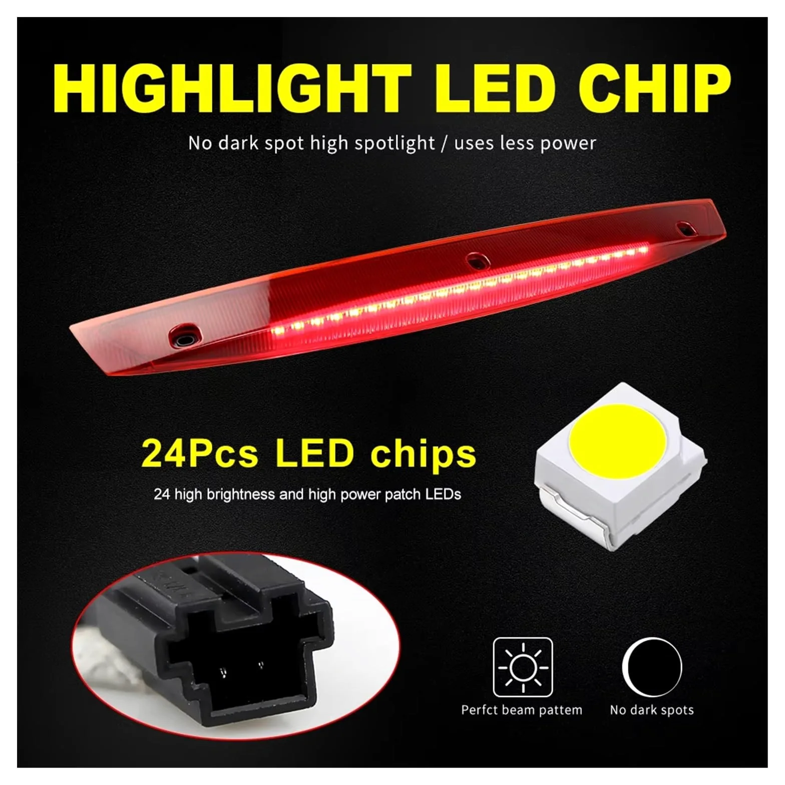 LED lámpara de freno central Para Benz para Vito para Viano W639 LED de montaje alto tercera luz de freno lámpara de señal trasera CANbus A6398200056