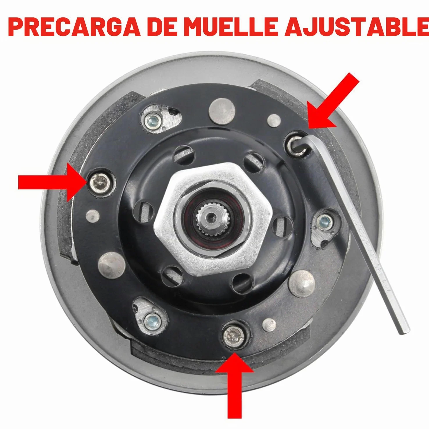 Area1 Juego de variador de tuning con embrague tuning para scooter con motor de 50 cc 2T compatible con Aerox Neos Jog Nitro Ovetto Mach G Booster Italjet