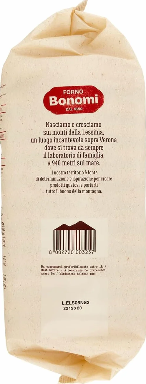 Forno Bonomi Savoiardi Galletas Italianas para Tiramisú 400 g + Polpa 400 g Lote 5