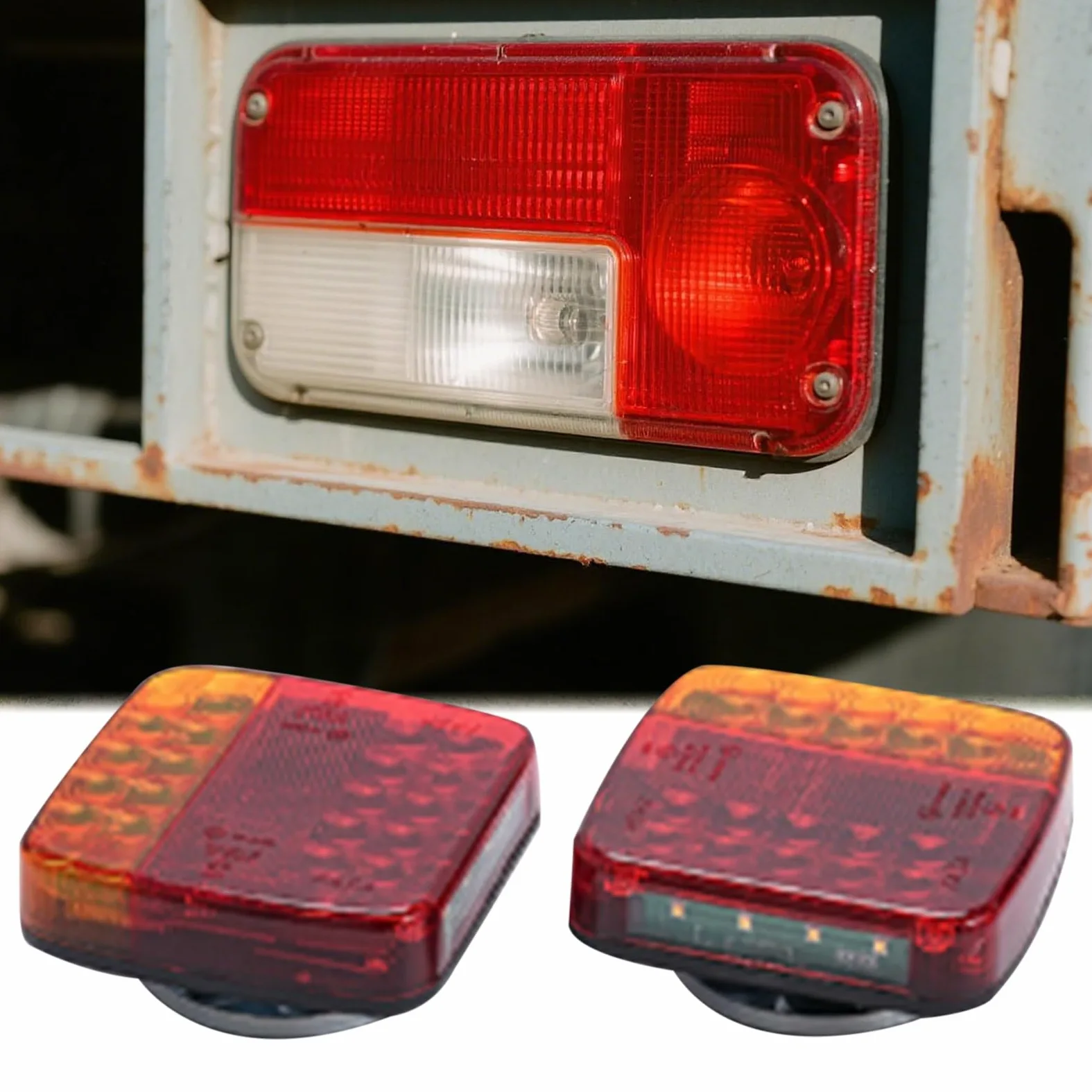Luces Traseras De Recambio Para Remolque Lámpara De Advertencia De | Pilotos Posteriores Advertencia Remolque Arrastre Para Conducción Nocturna