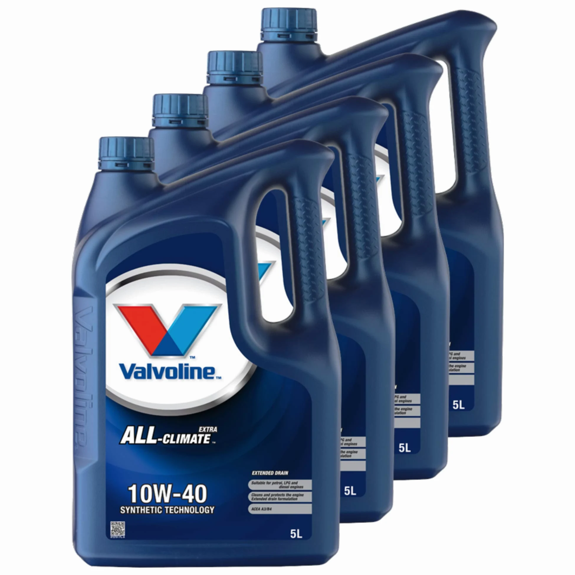 Valvoline All Climate Extra 10W-40 - Aceite para motor (4 unidades, 5 L)