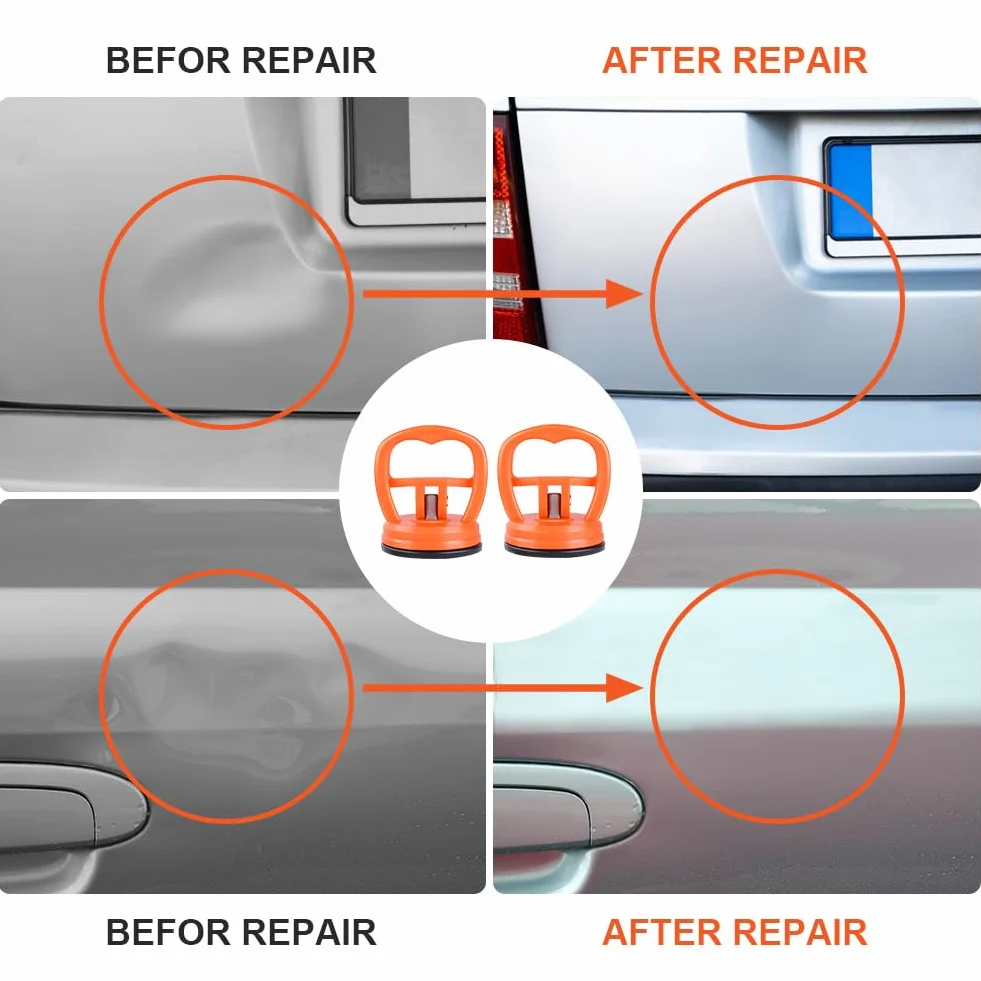 flintronic Ventosa para Reparador Arañazos Abolladuras Coche, 2 Piezas Ventosa para Coche Abolladuras, para ReparacióN de Abolladuras de Coche, Vidrio, Teléfonos Móviles, Azulejos