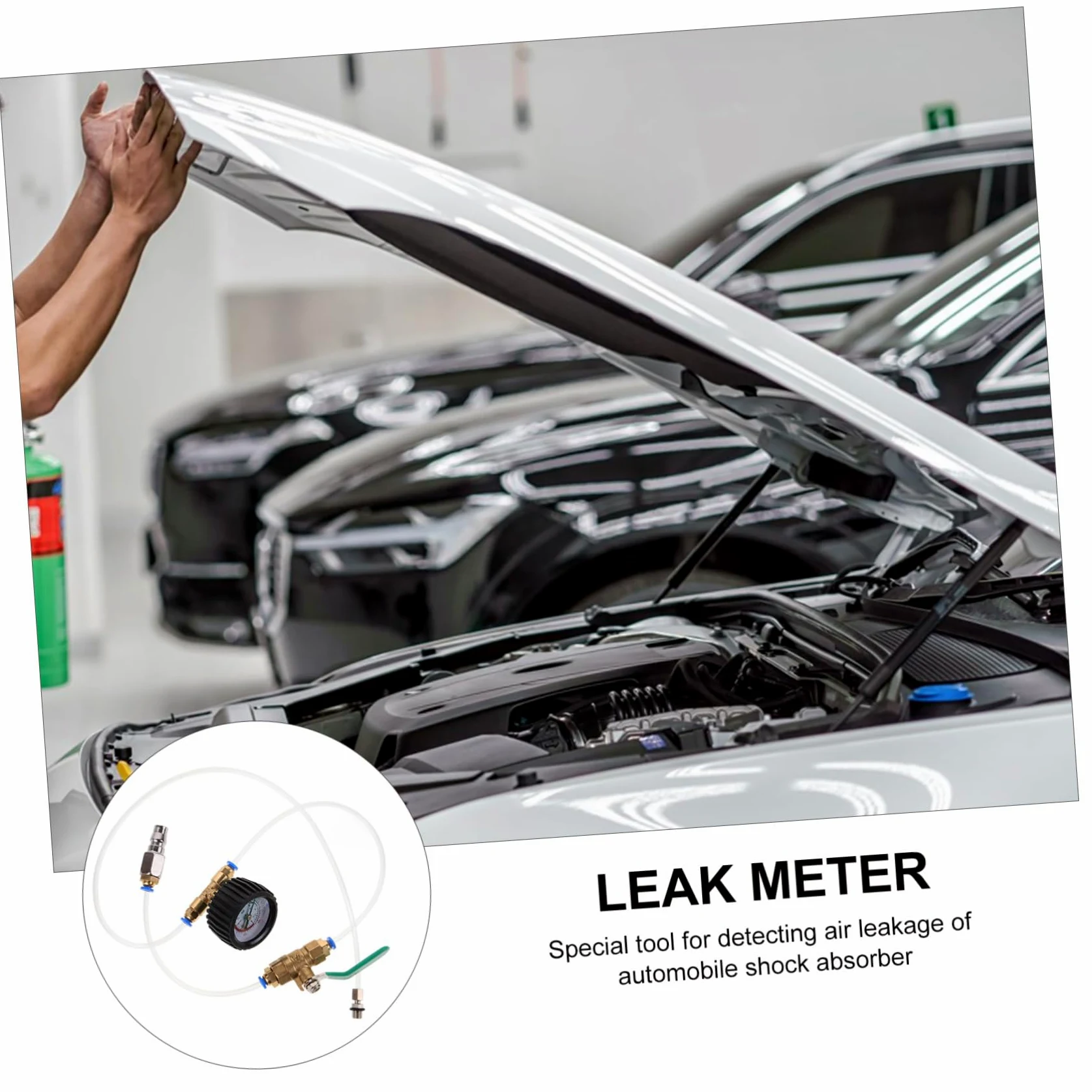 GLEAVI 5piezas Probador De Fugas De Aire para Amortiguadores Neumáticos Herramienta Profesional para Automotriz y Detección De Filtraciones