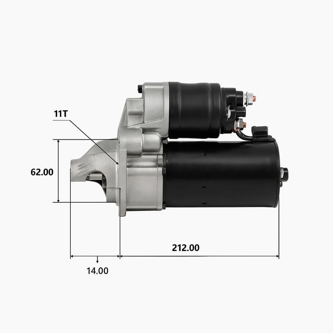 TT15309 PRO - Motor de Arranque 12V 1.3kW - Ref OE 0986021651, 5802AZ - Compatible con Peugeot/Citroën/Toyota.