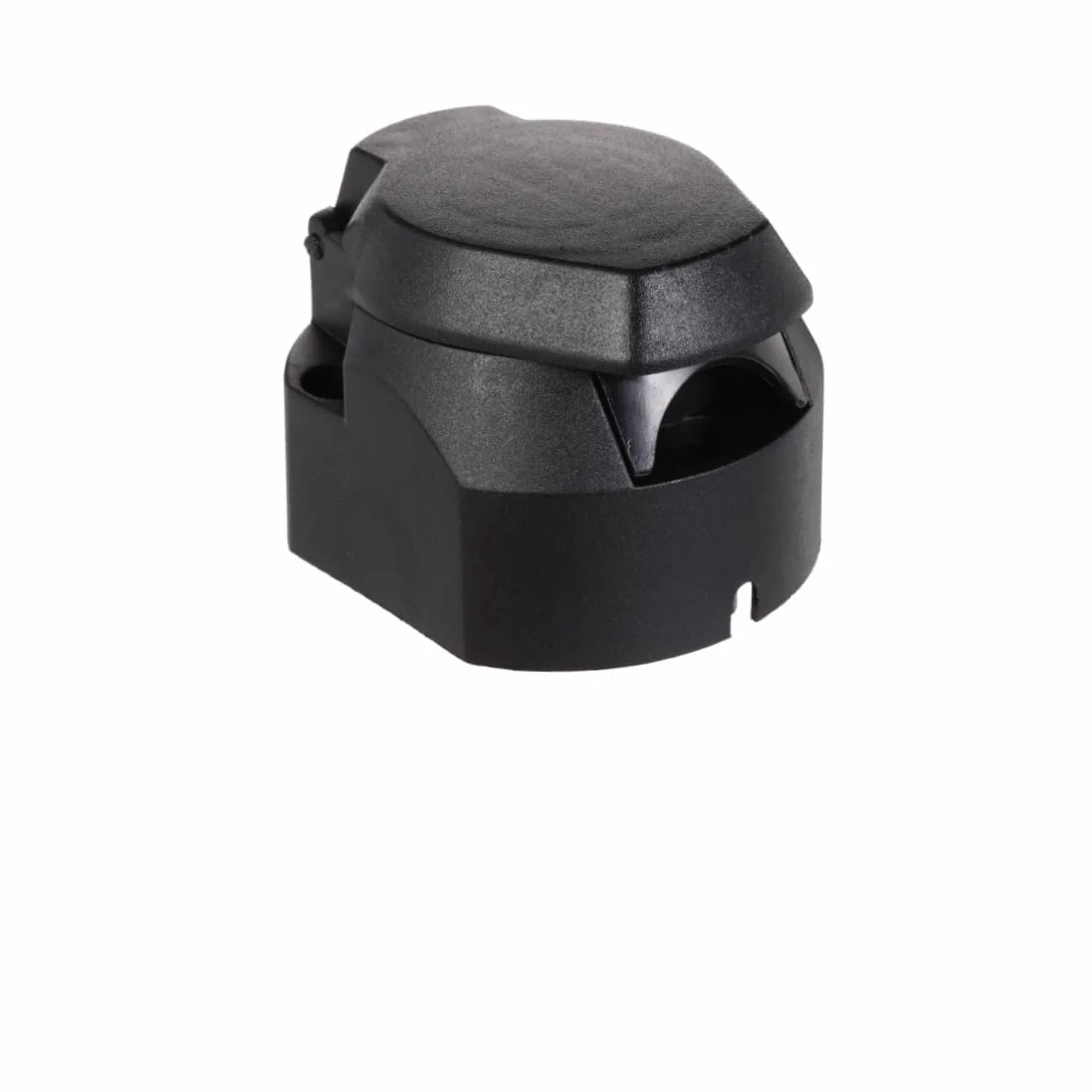 iplusmile Adaptador Enchufe para Remolque 12v 7 Pines EU Estándar 2 Piezas Negro con Conectores Metálicos y Plásticos para Vehículo Comercial y Coche