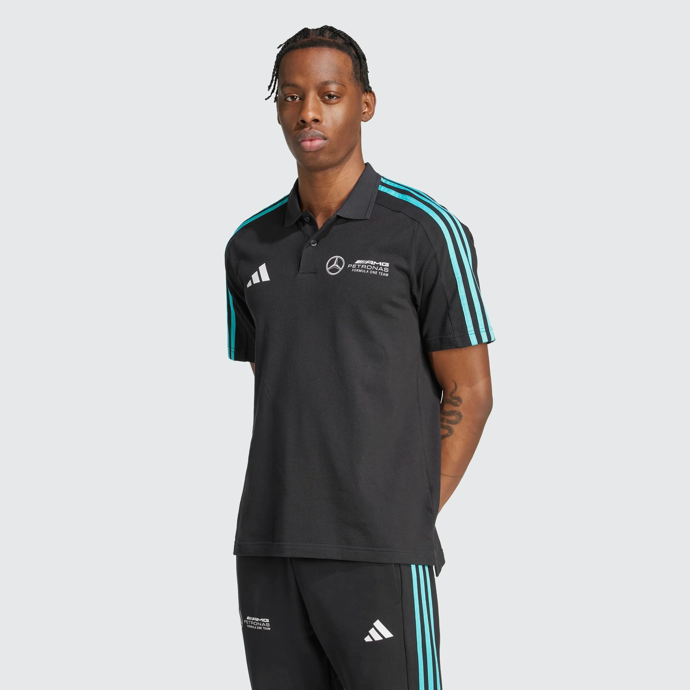 Adidas Mercedes Amg Petronas Formula One Team DNA Polo Men Camisa