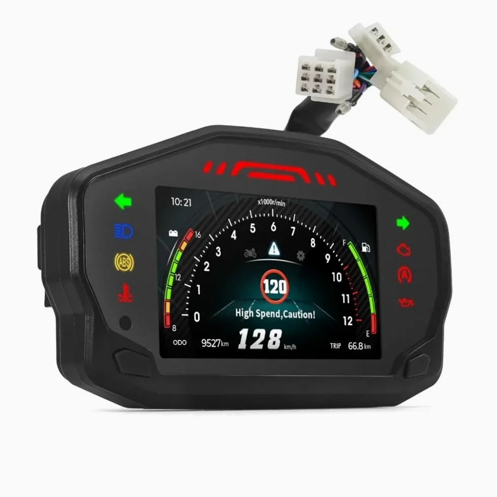Velocímetro Digital para motocicletas, para motor digital de 2/4 | Tacómetro universal HD para motocicletas, para motor digital de 2/4 cilindros, para todas las motocicletas.