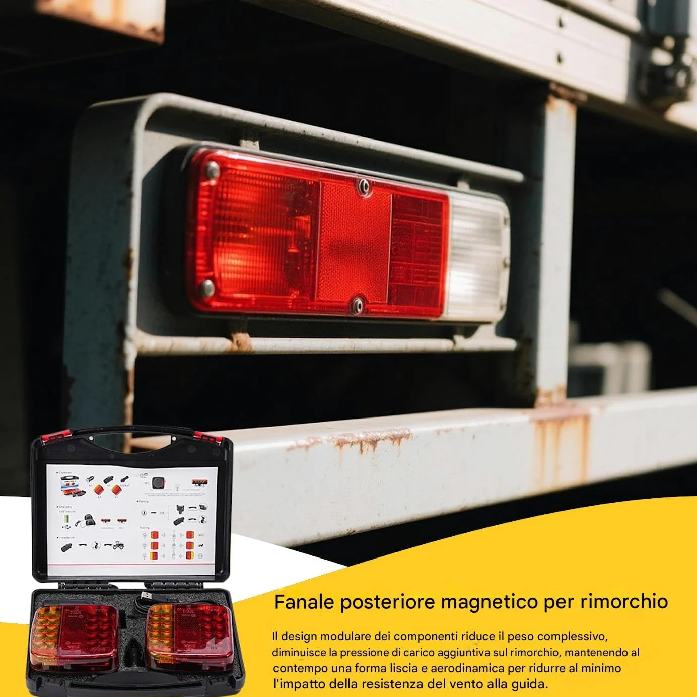 Luces Traseras De Recambio Para Remolque Lámpara De Advertencia De | Pilotos Posteriores Advertencia Remolque Arrastre Para Conducción Nocturna