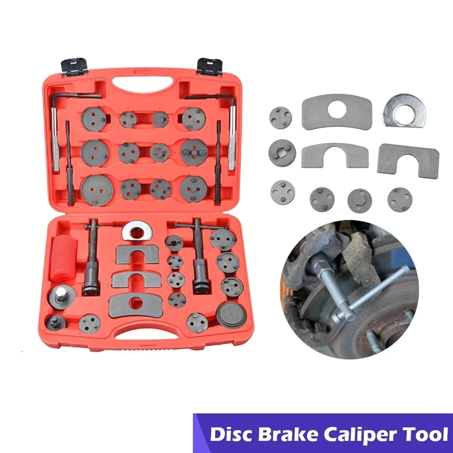 Ajustador freno de tambor Kit De 35 Herramientas Para Pinza De Freno De Disco De Coche, Pistón De Freno Trasero, Apto Para VW, Audi, Ford Y BMW. piston calibre freno