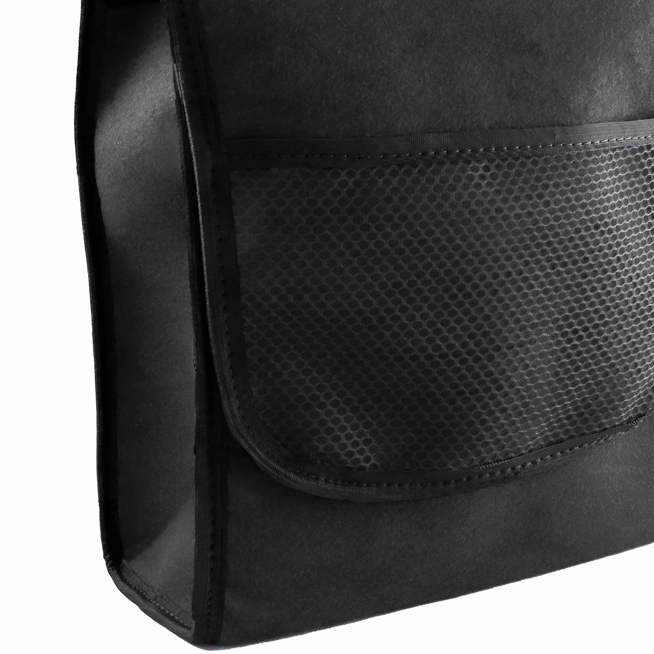 Bolsa para maletero, pequeña organizadora para coche, maletero de coche, bolsa con cierre de gancho y anillo (negro)