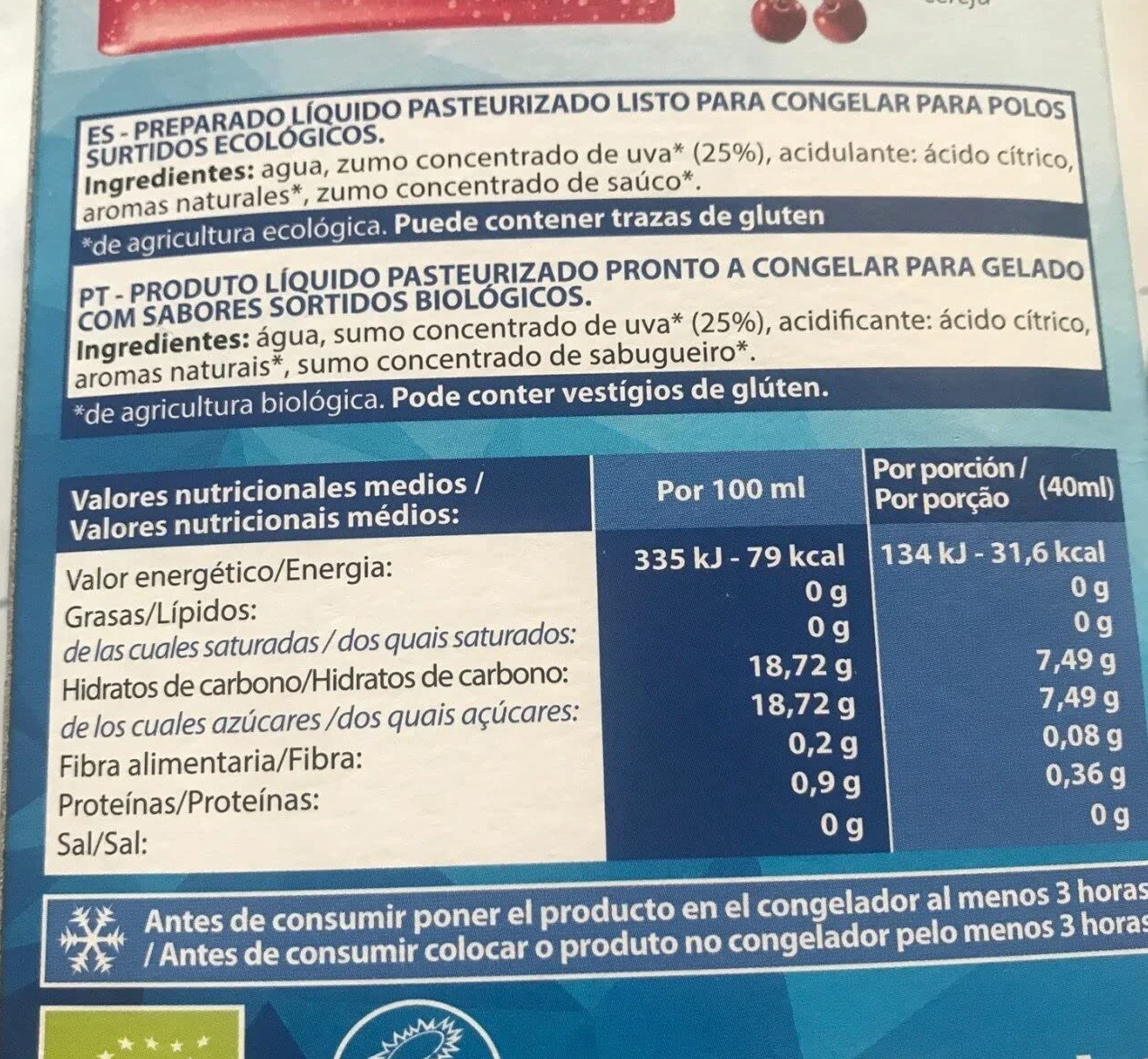 La Finestra Sul Cielo Polos Bio Ice Bio 400ml