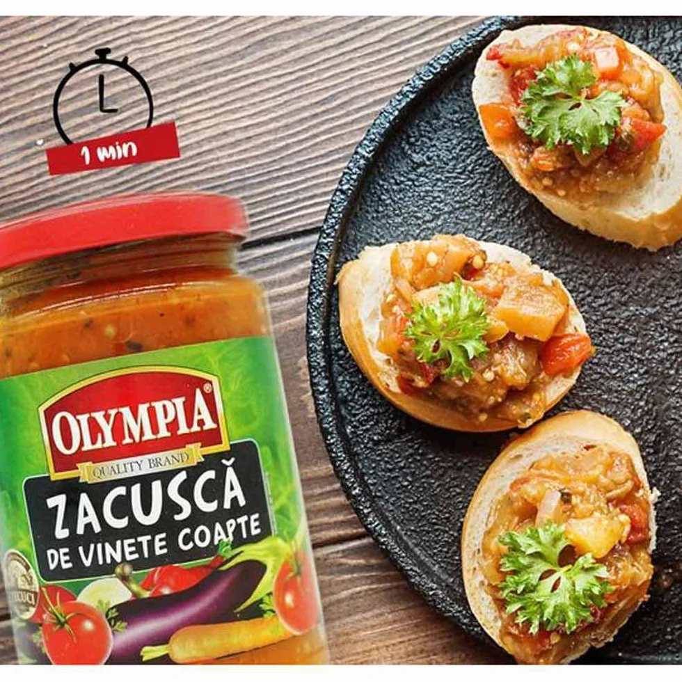 SALSA ZACUSCA DE BERENJENA OLYMPIA 300 G