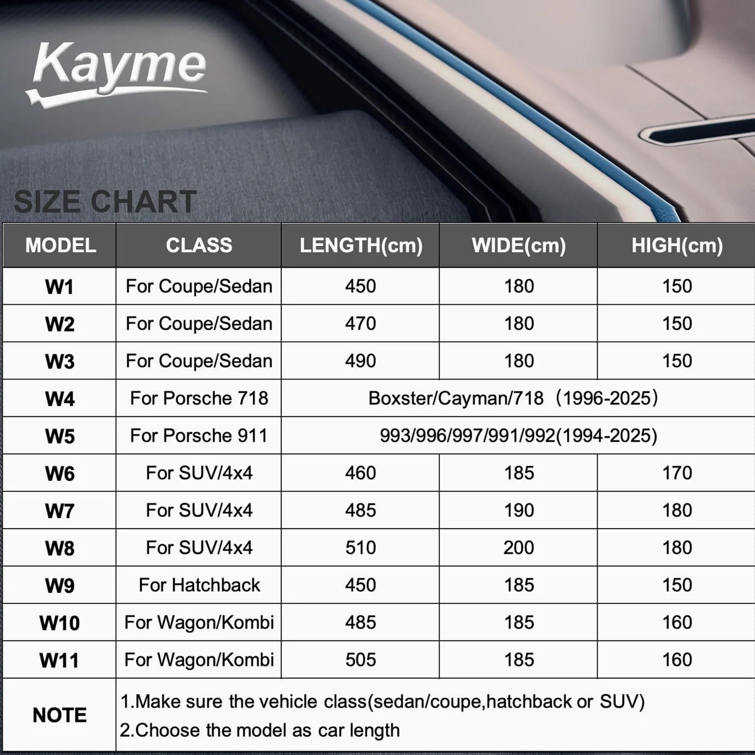 Kayme Cubierta de Coche Resistente a la Intemperie 3XL Coupe Cabrio Targa Resistente al Agua en Cualquier condición meteorológica para Coches