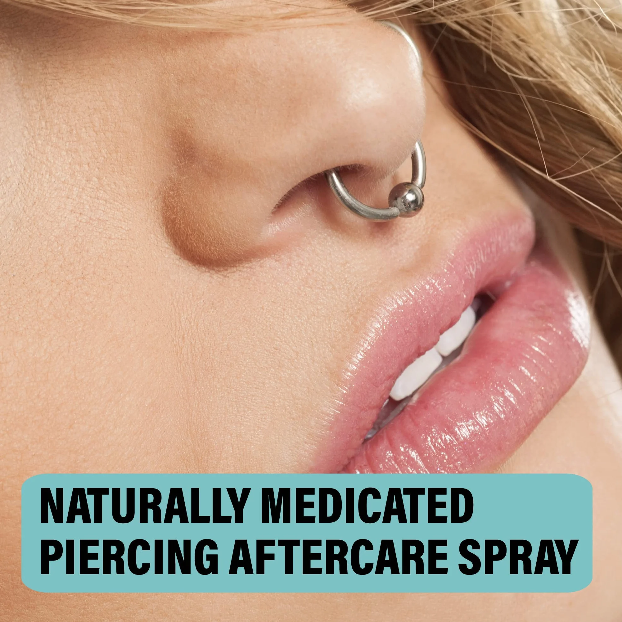Base Labs Spray Cuidado Posterior Perforación Sal Marina 4oz Limpia Esteriliza Calma Solución Salina Piercings