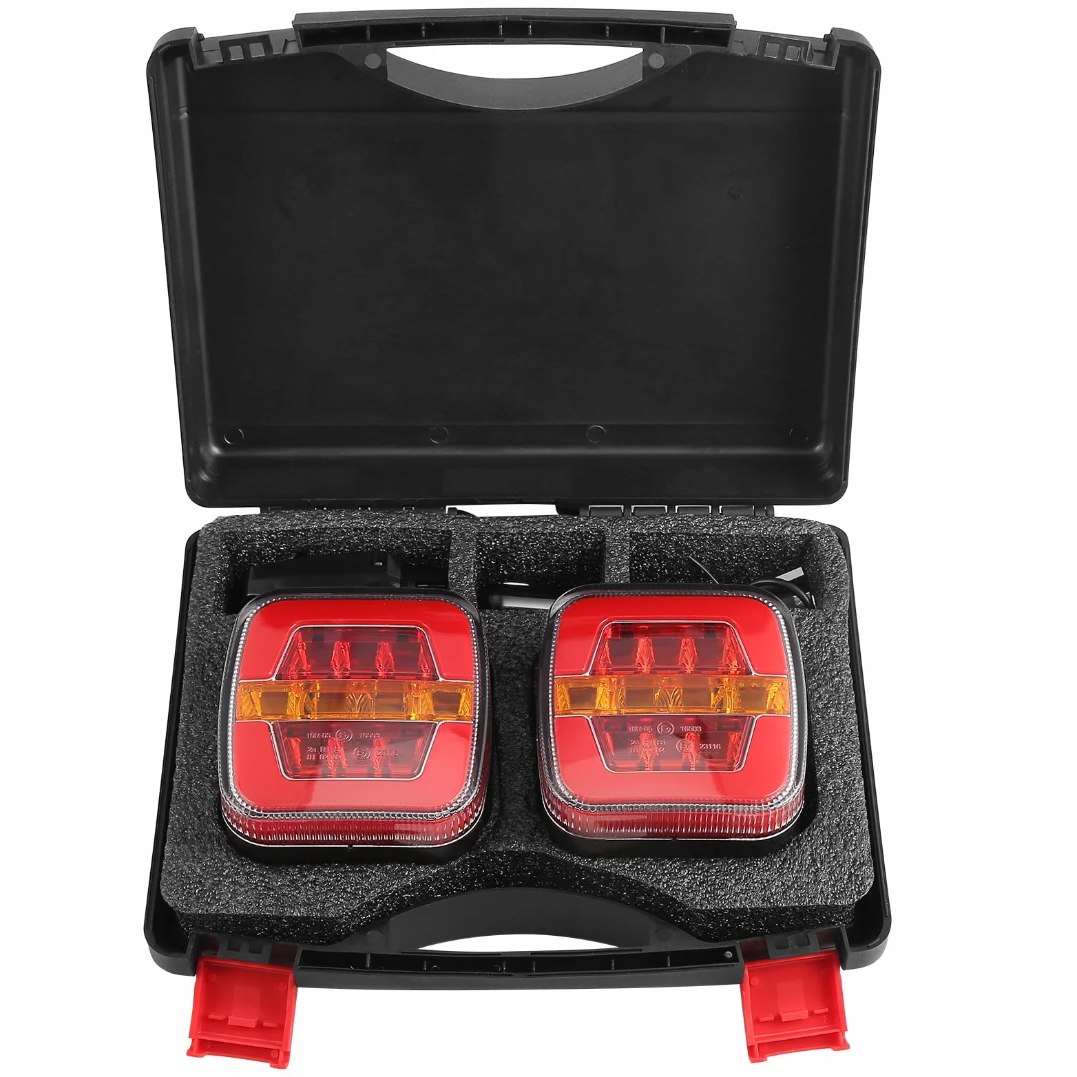 D-TECH Juego de Luces LED Inalámbricas Magnéticas para Remolque - Pilotos Traseros Homologados, Bluetooth, LED