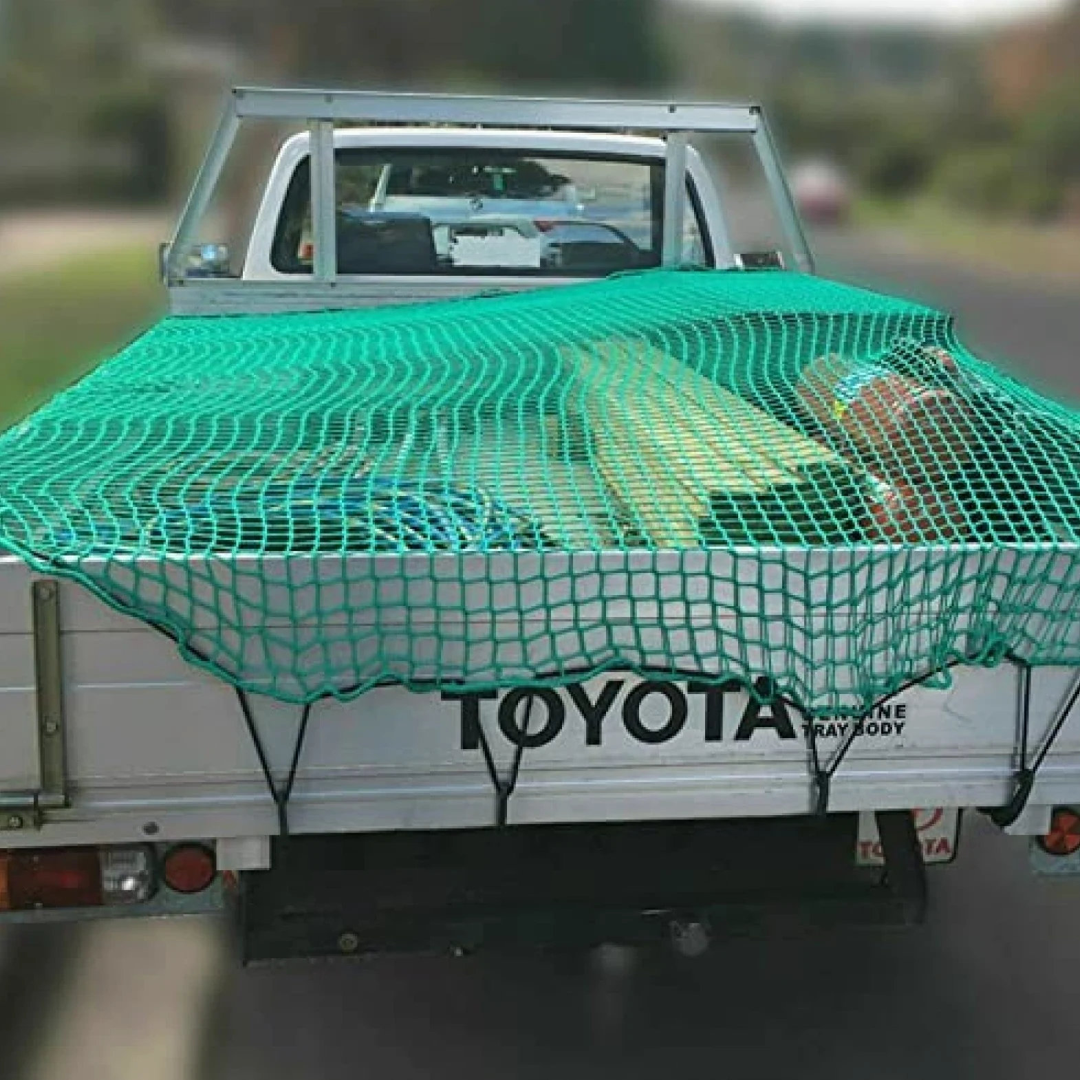 Red de carga resistente para caja de camioneta, extensión de transportador de carga en el techo, con 15 mosquetones, red de seguridad para barco de remolque