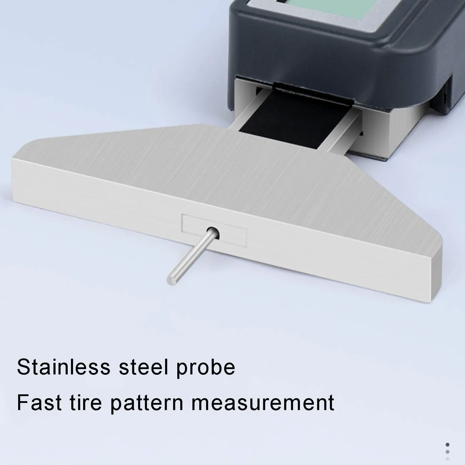 Medidor de profundidad de banda de rodadura de neumáticos, herramienta digital con Bluetooth y conversión de pulgadas/mm para mediciones precisas (0-25 mm) para vehículos