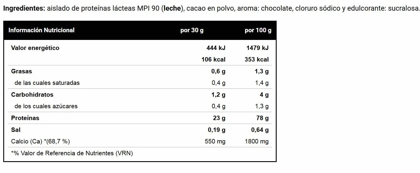 VITOBEST Casein Protein 100% Proteínas Suplemento Chocolate 1 kg