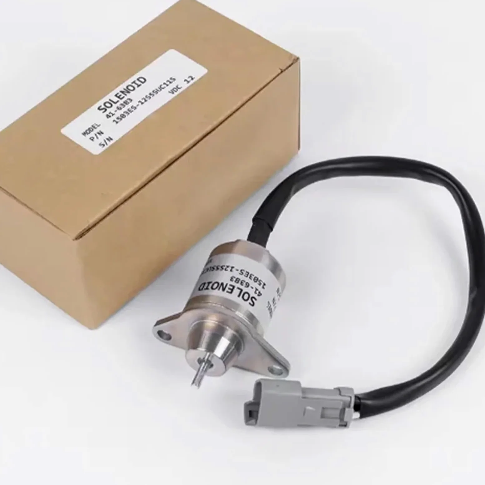 Solenoide de corte de combustible Solenoide de corte de combustible de 12 V y 24 V 129486-77952 41-6383 42-0100 1503ES-12S5SUC11S SA-4920 Compatible con 3TNE72 y 3TNA72(24V)