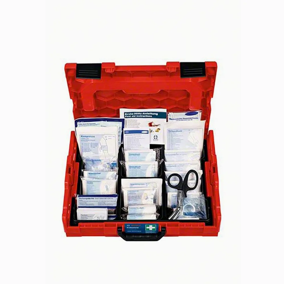 Bosch Professional kit de primeros auxilios en L-BOXX (incl. material para vendajes de primeros auxilios según DIN 13157)